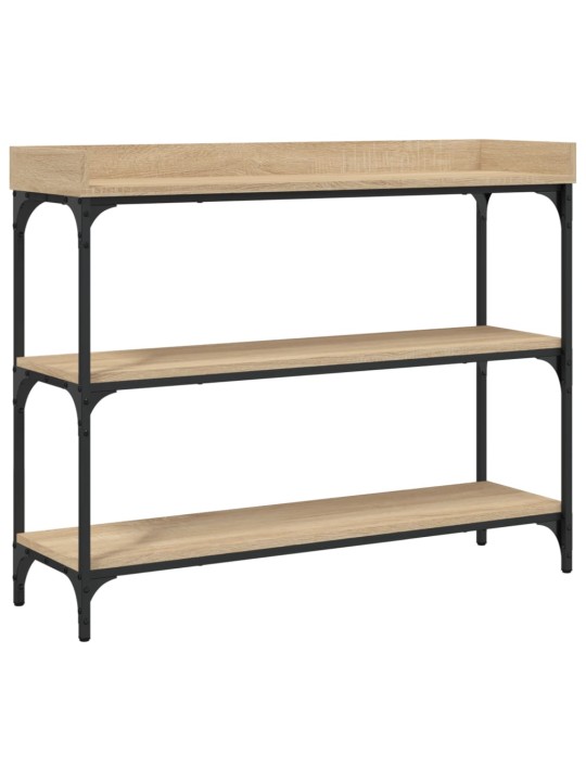Konzolový stolek s policemi dub sonoma 100 x 30 x 80 cm