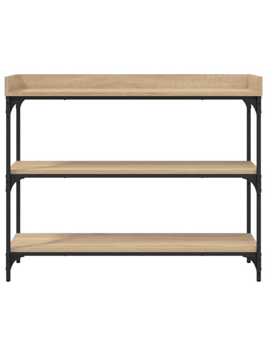 Konzolový stolek s policemi dub sonoma 100 x 30 x 80 cm