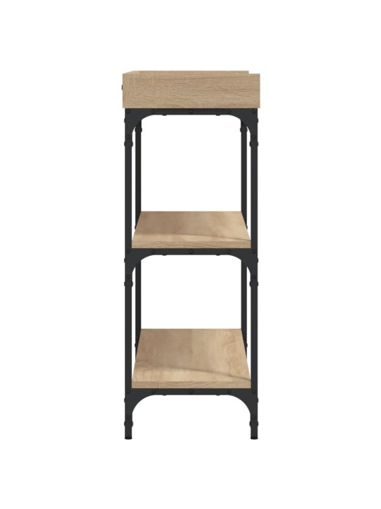 Konzolový stolek s policemi dub sonoma 100 x 30 x 80 cm