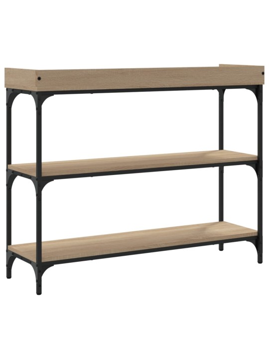 Konzolový stolek s policemi dub sonoma 100 x 30 x 80 cm