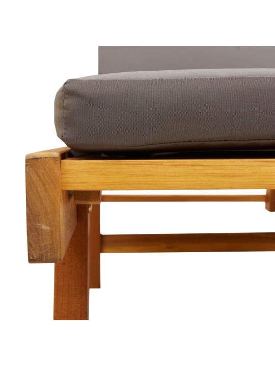 Zahradní lehátka 2 ks s poduškami 200x68x83 cm masivní akácie