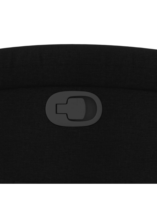 Polohovací křeslo černé textil