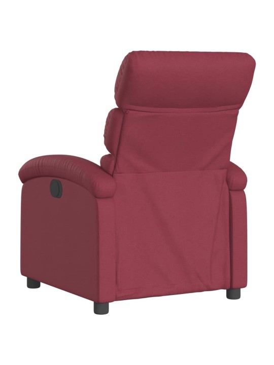 Polohovací křeslo vínové textil