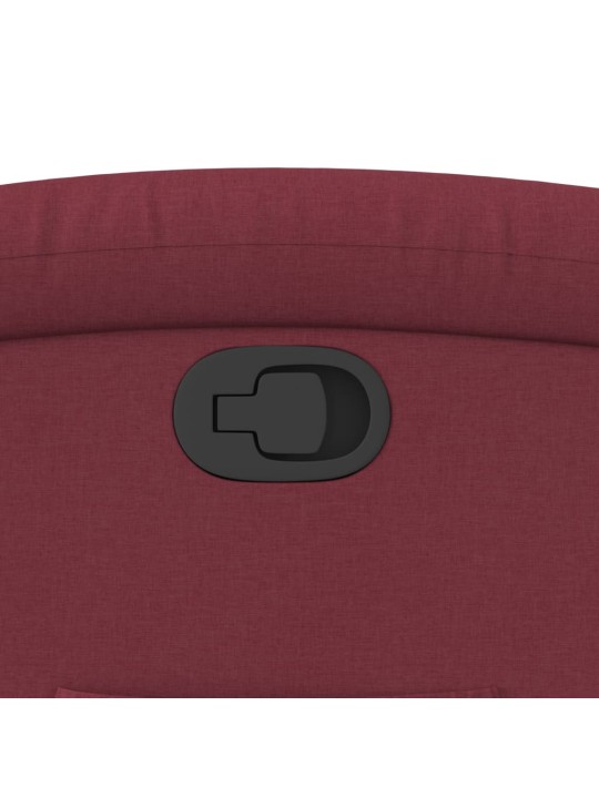 Polohovací křeslo vínové textil