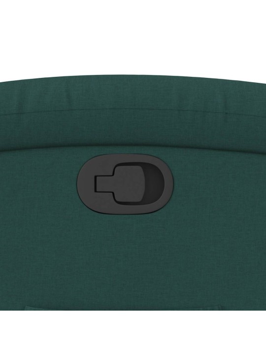 Polohovací křeslo tmavě zelené textil