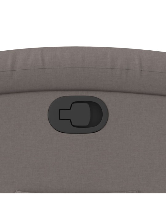Polohovací křeslo taupe textil