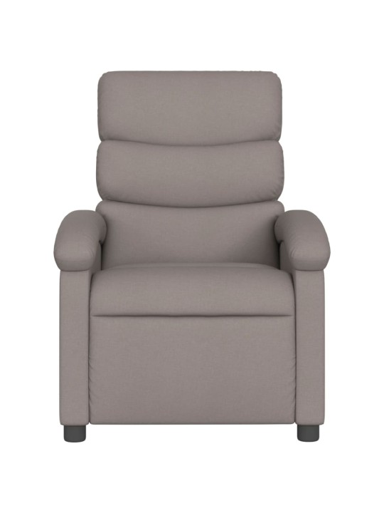 Masážní polohovací křeslo taupe textil