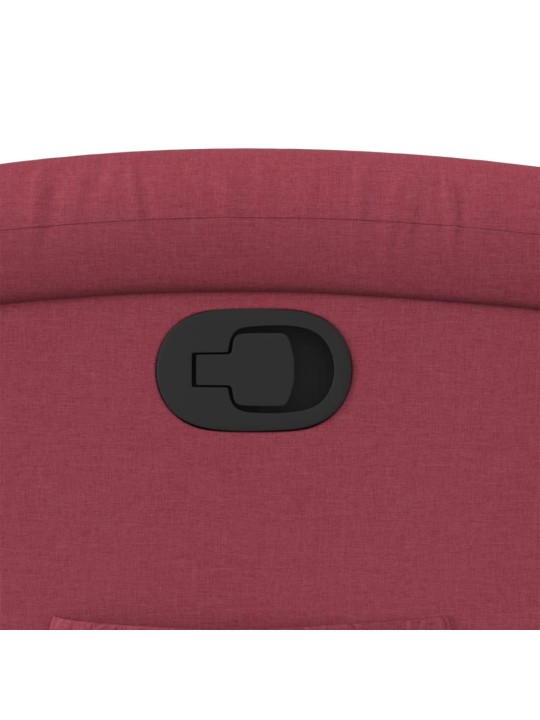Polohovací křeslo vínové textil
