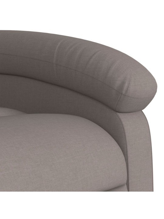 Polohovací křeslo taupe textil