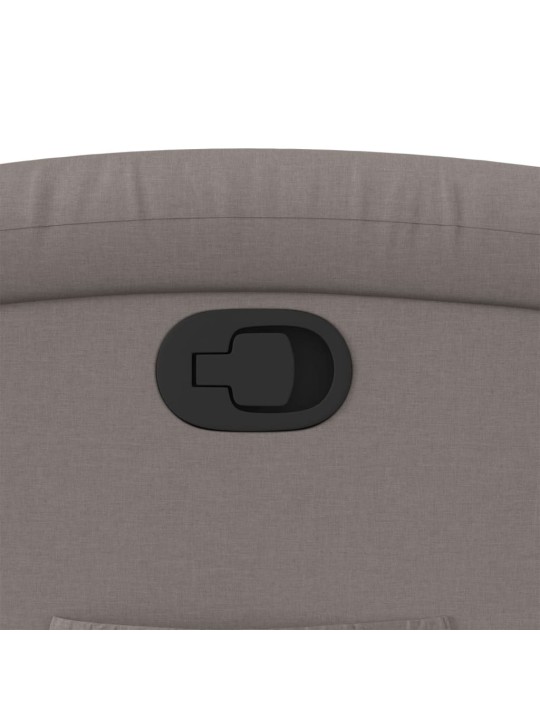 Polohovací křeslo taupe textil