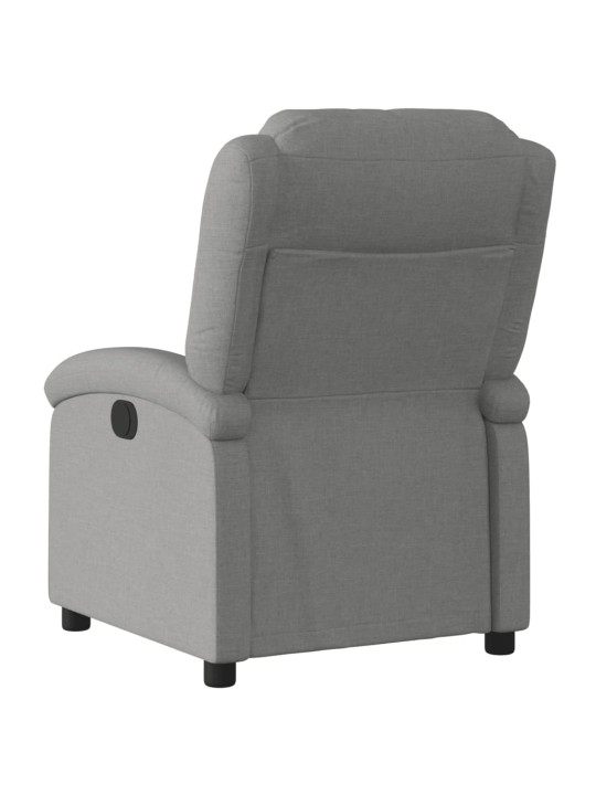 Polohovací křeslo tmavě šedé textil