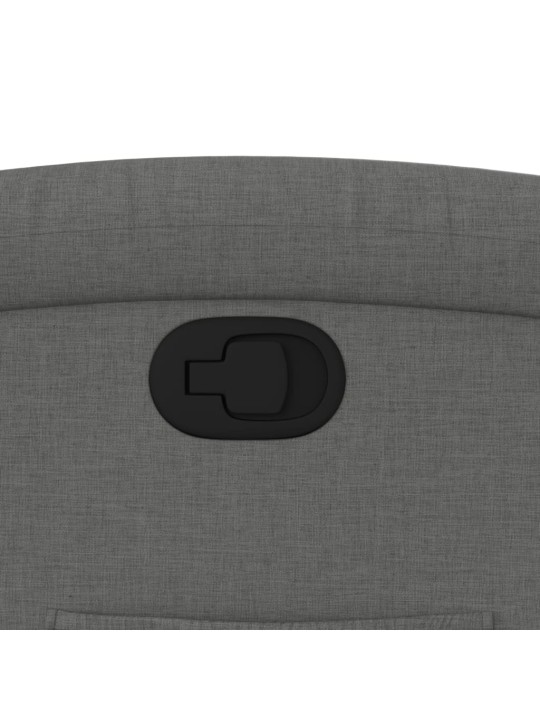 Polohovací křeslo tmavě šedé textil