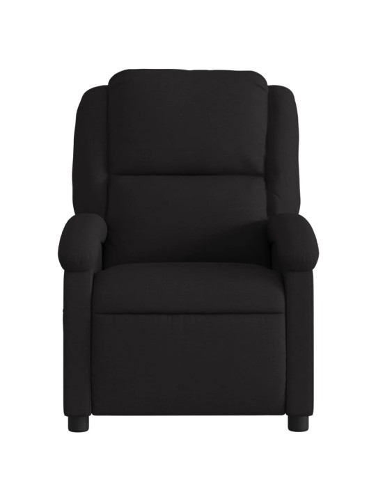 Polohovací křeslo černé textil