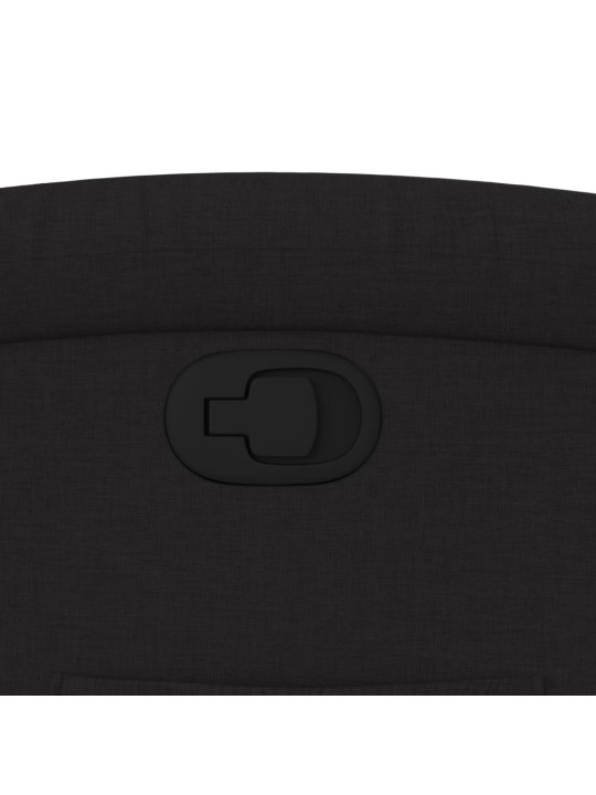 Polohovací křeslo černé textil
