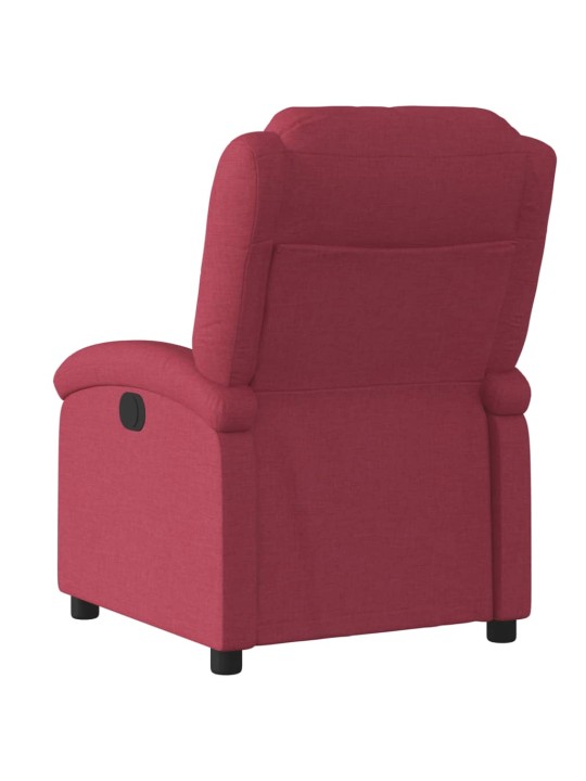 Polohovací křeslo vínové textil