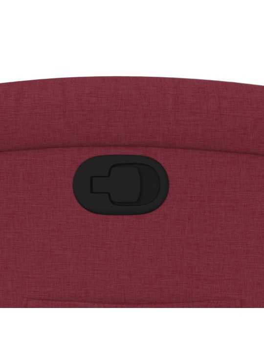 Polohovací křeslo vínové textil
