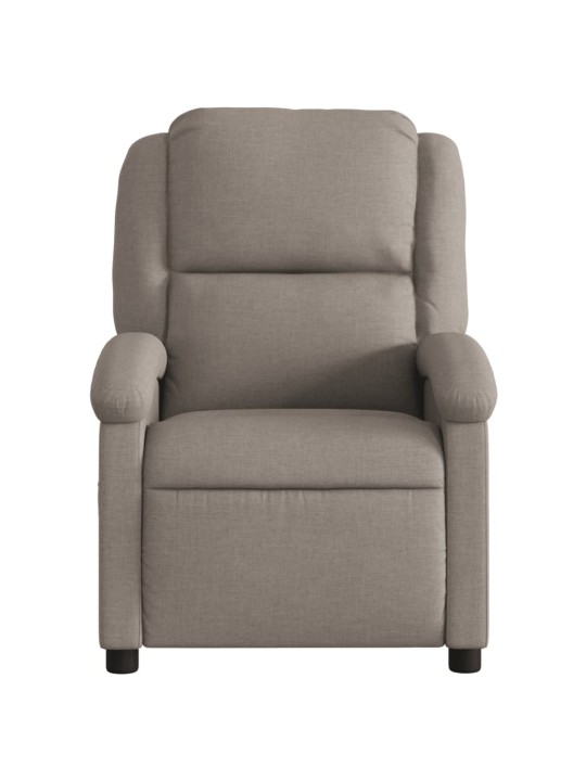 Polohovací křeslo taupe textil