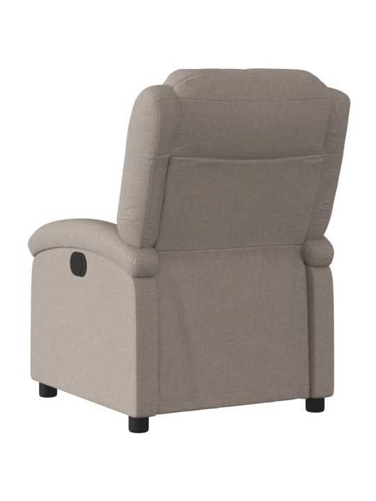 Polohovací křeslo taupe textil