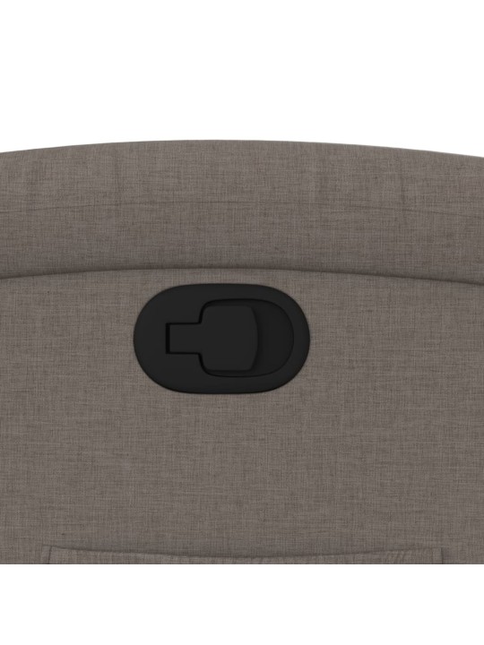 Polohovací křeslo taupe textil