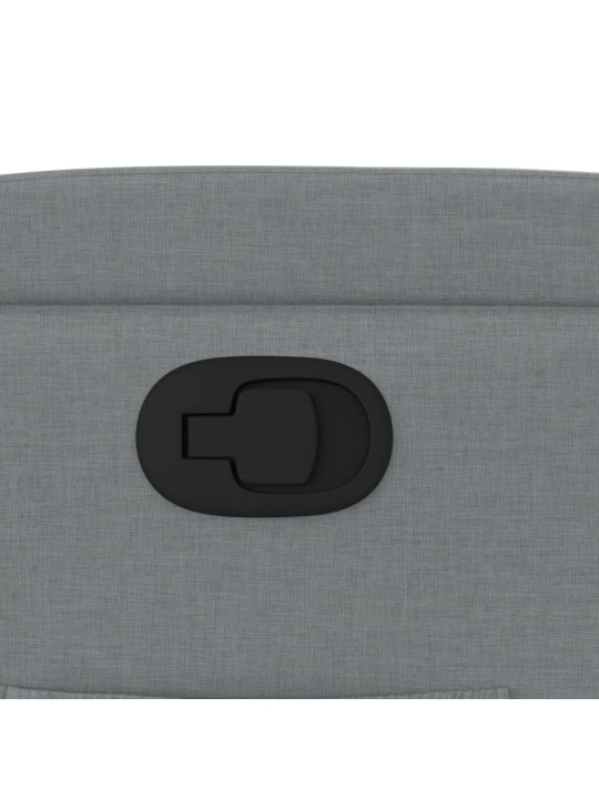 Polohovací křeslo světle šedé textil