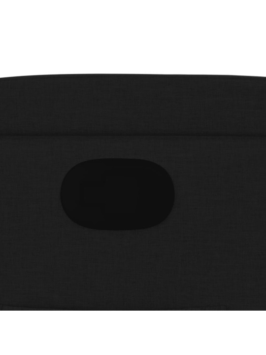 Polohovací křeslo černé textil