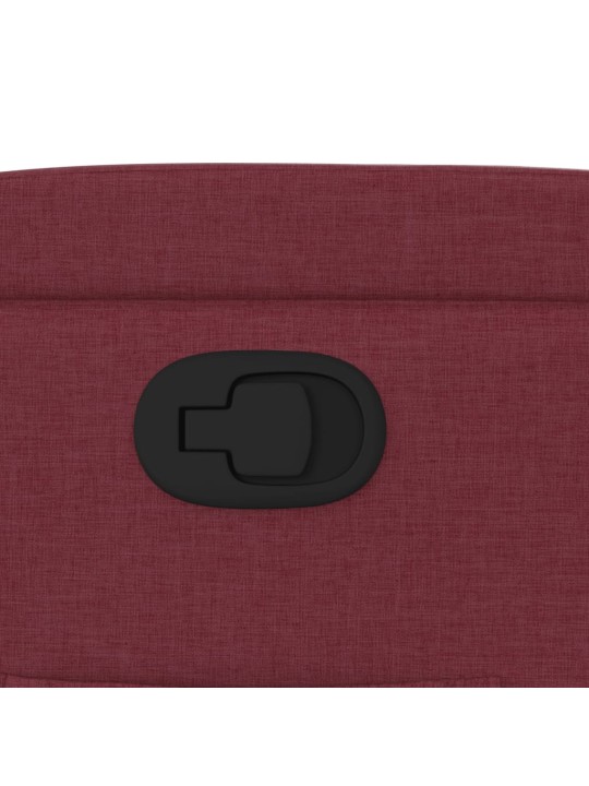 Polohovací křeslo vínové textil