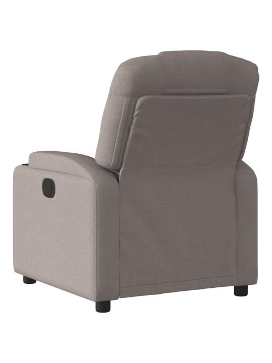 Polohovací křeslo taupe textil