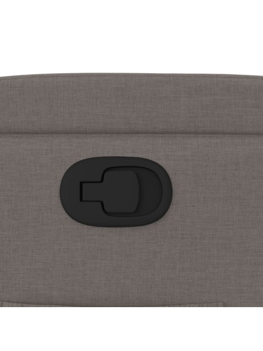 Polohovací křeslo taupe textil