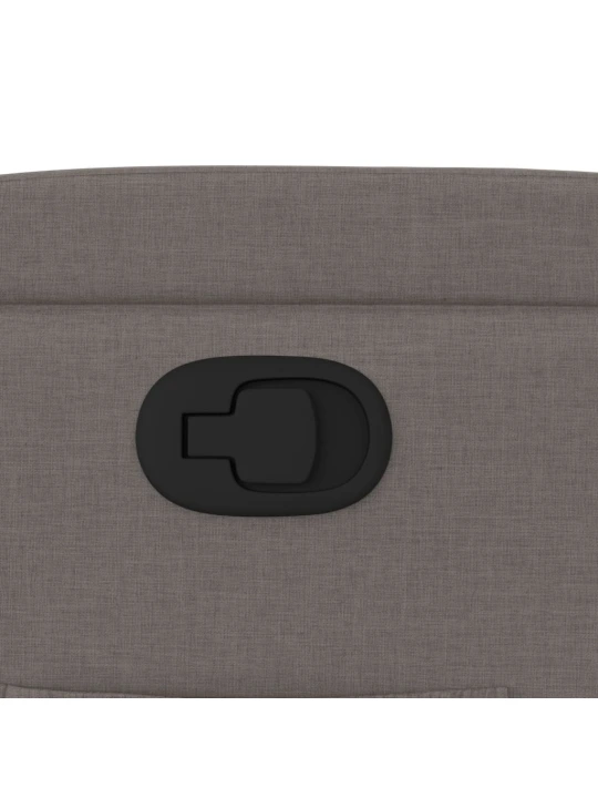 Polohovací křeslo taupe textil