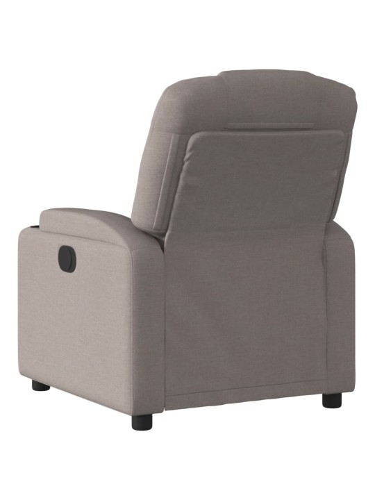 Masážní polohovací křeslo taupe textil