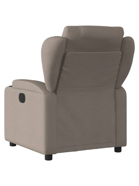 Polohovací křeslo taupe textil