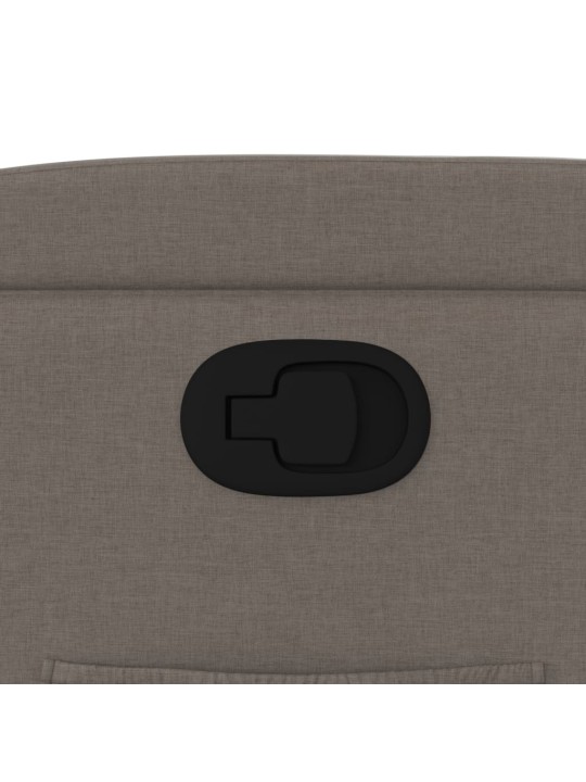 Polohovací křeslo taupe textil
