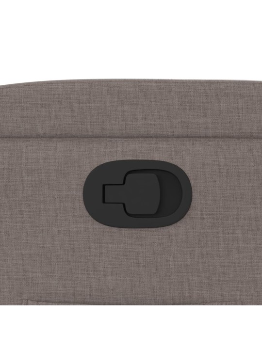 Polohovací křeslo taupe textil