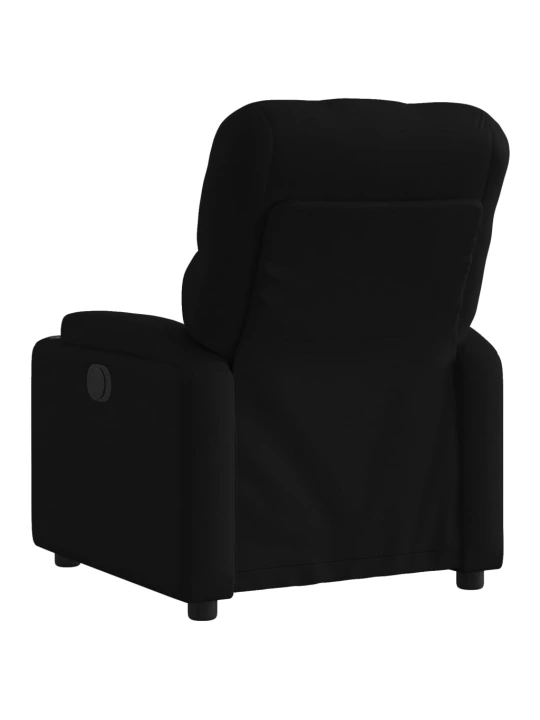 Polohovací křeslo černé textil