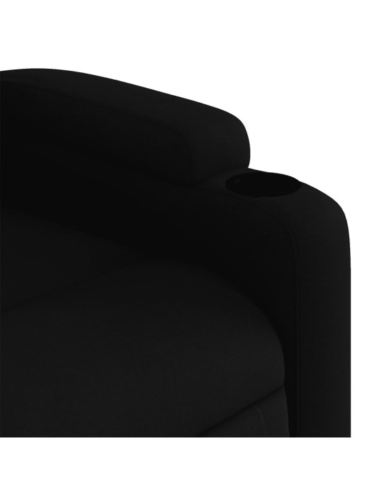 Polohovací křeslo černé textil
