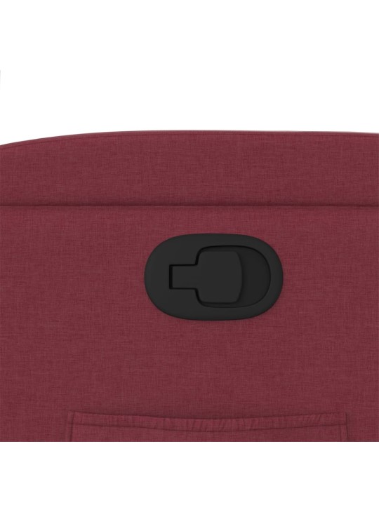 Polohovací křeslo vínové textil