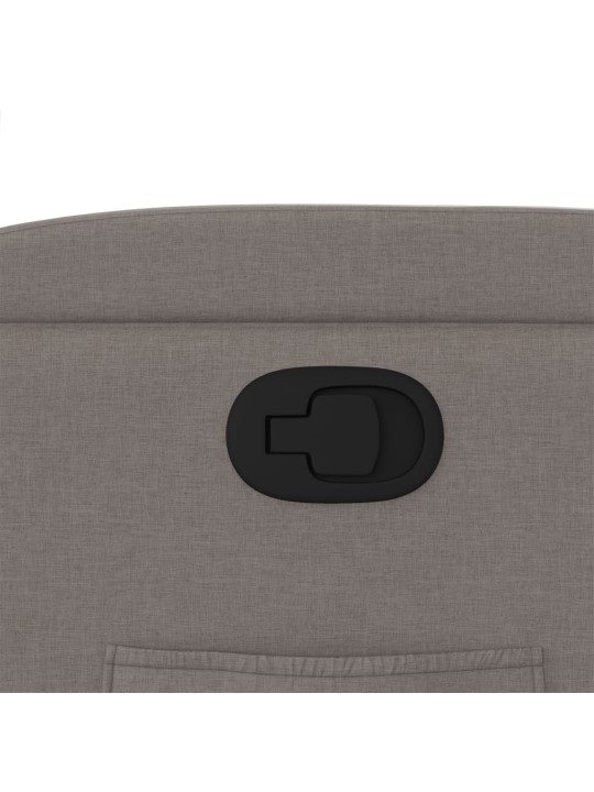 Polohovací křeslo taupe textil