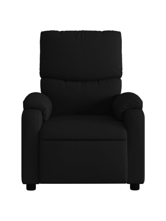 Polohovací křeslo černé textil