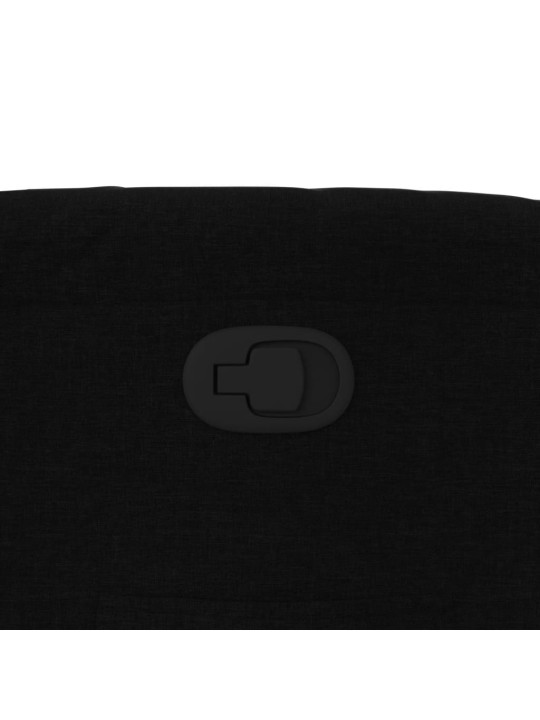 Polohovací křeslo černé textil