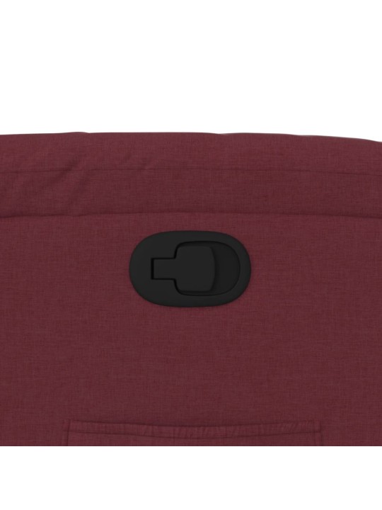 Polohovací křeslo vínové textil