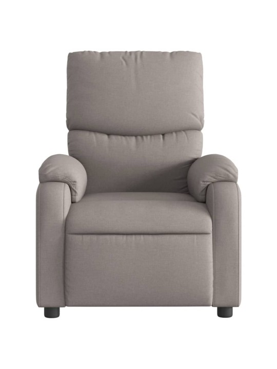 Polohovací křeslo taupe textil