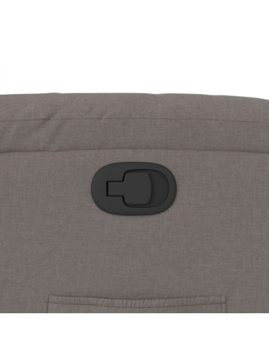 Polohovací křeslo taupe textil