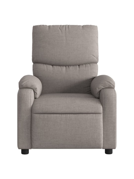 Masážní polohovací křeslo taupe textil