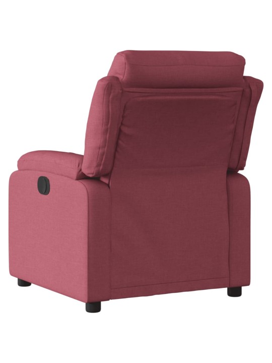 Polohovací křeslo vínové textil