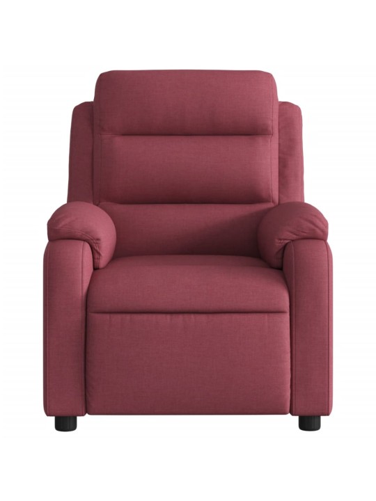 Polohovací křeslo vínové textil