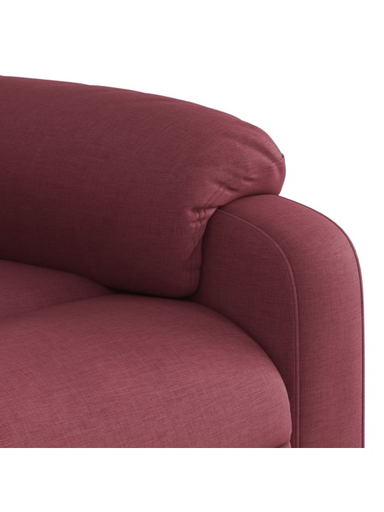 Polohovací křeslo vínové textil