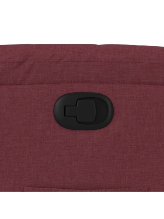 Polohovací křeslo vínové textil