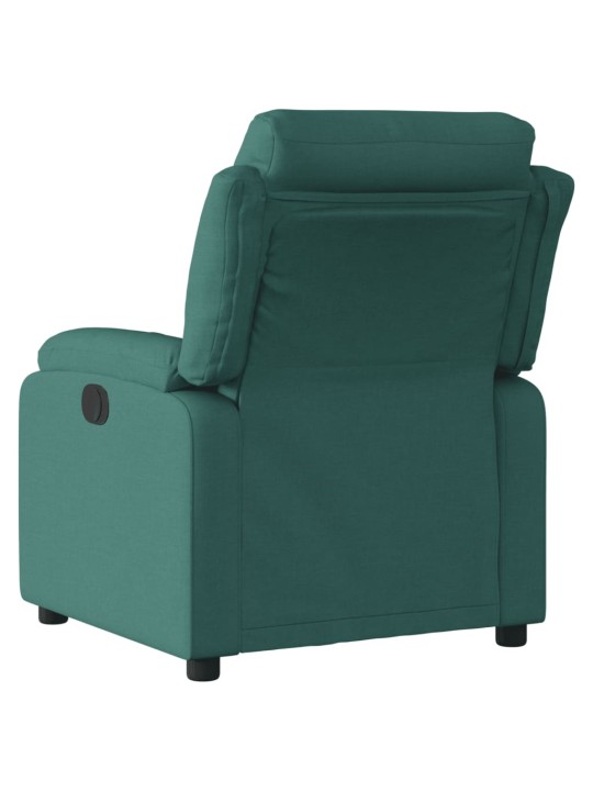 Polohovací křeslo tmavě zelené textil