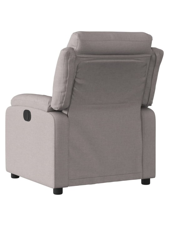 Polohovací křeslo taupe textil