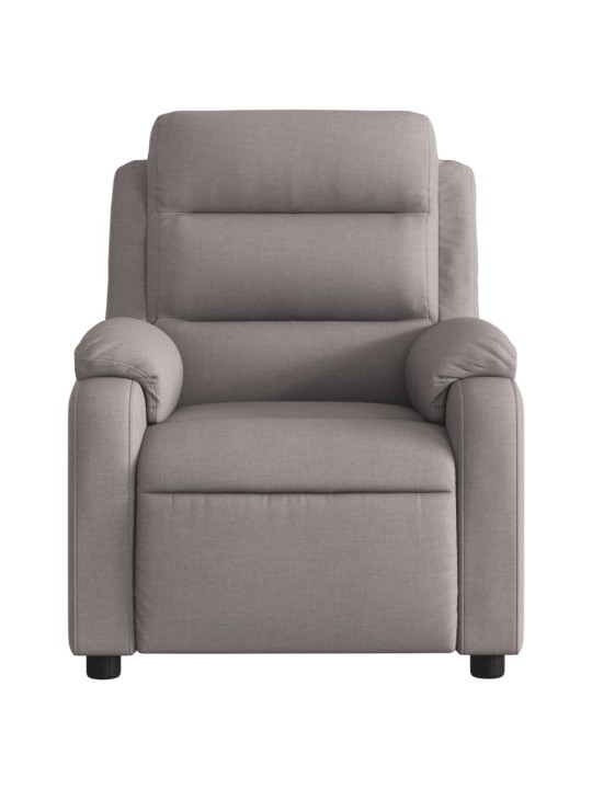 Polohovací křeslo taupe textil